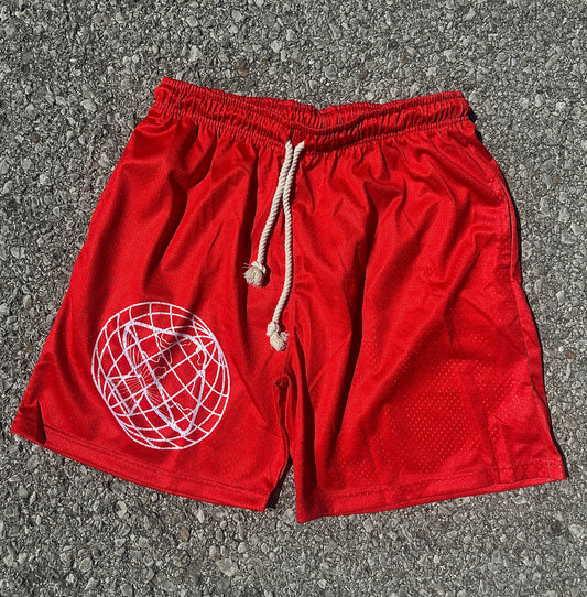 AnabolicEyE Score Shorts (Red)